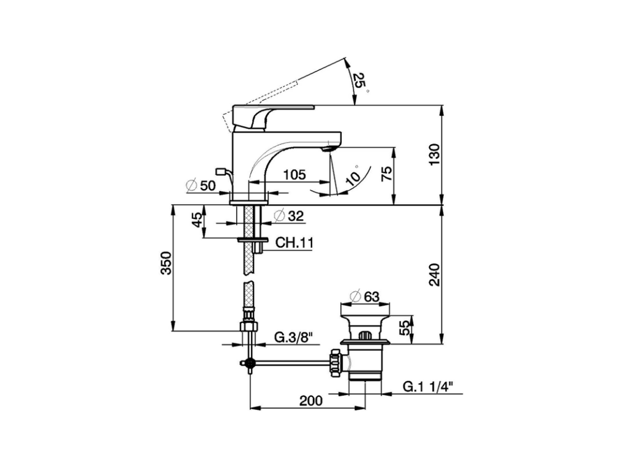 Lavabo monomando EnergySave ALMA_A3000515 - v1