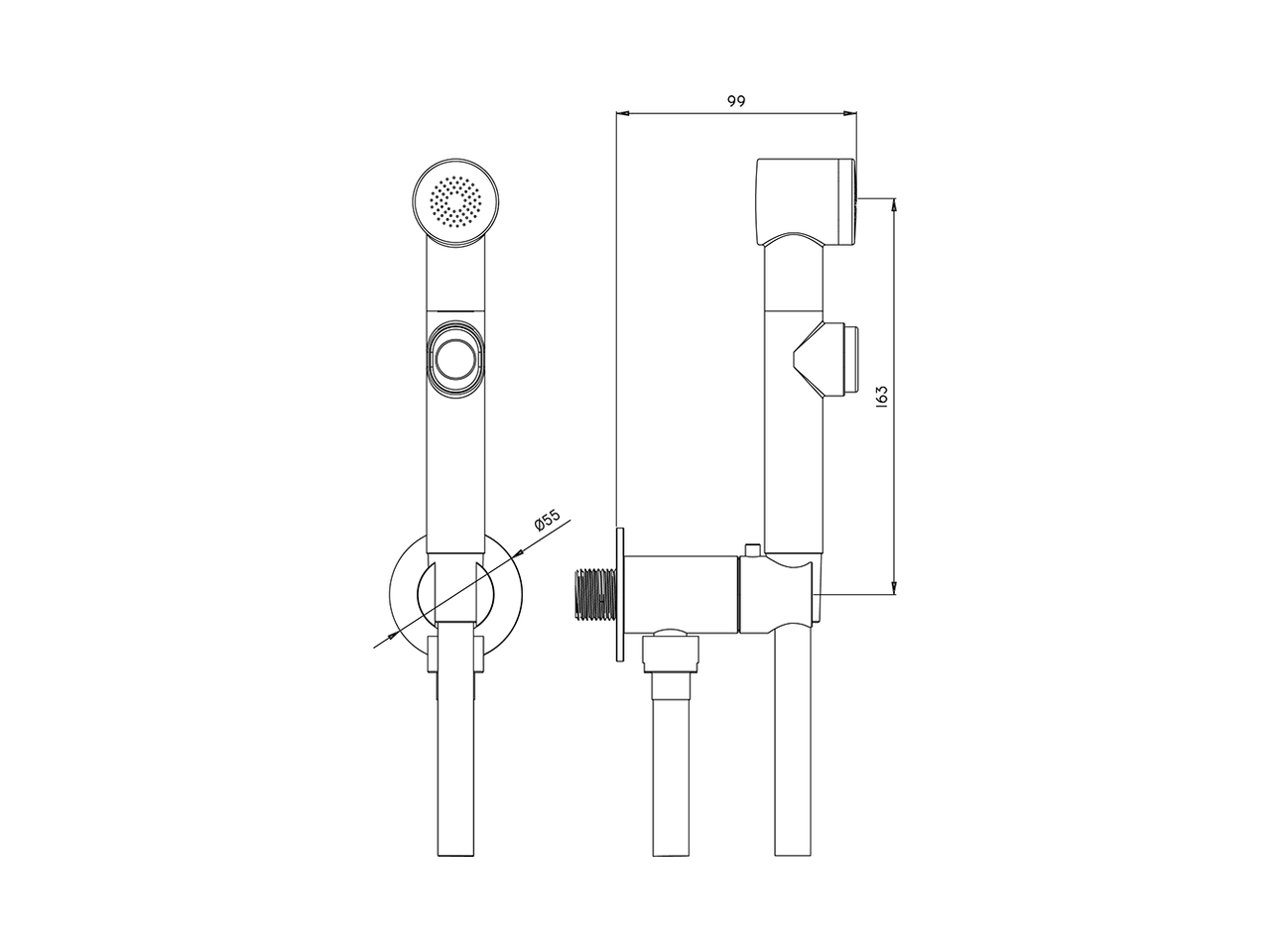 Kit ducha higiénica para bidé DUCHAS HIGIÉNICAS_A3007925 - v1