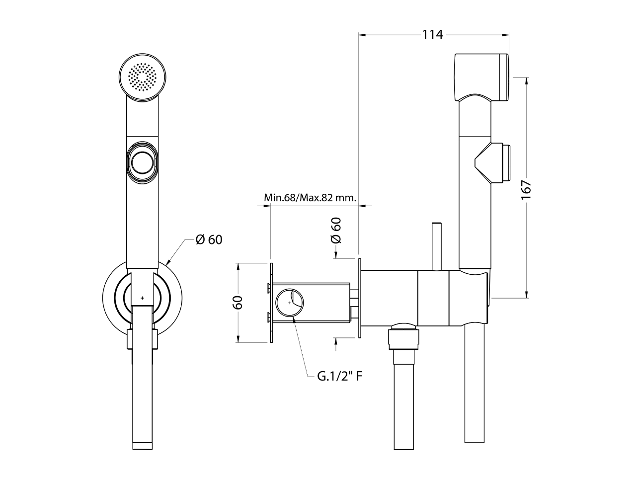 Kit ducha higiénica para bidé DUCHAS HIGIÉNICAS_A3007945 - v1
