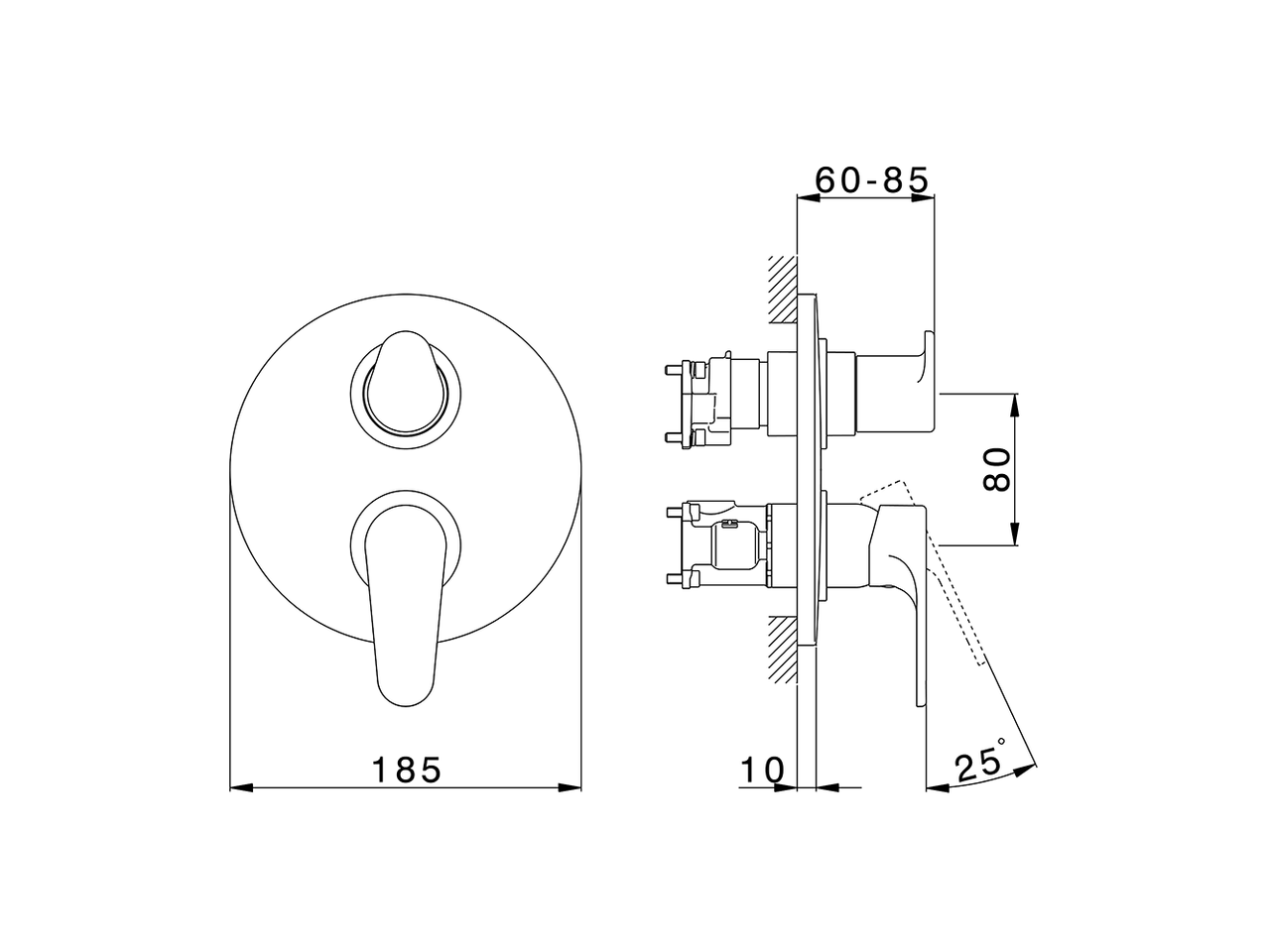 Conjunto Monomando para One-Box ALMA_A30BM030 - v1