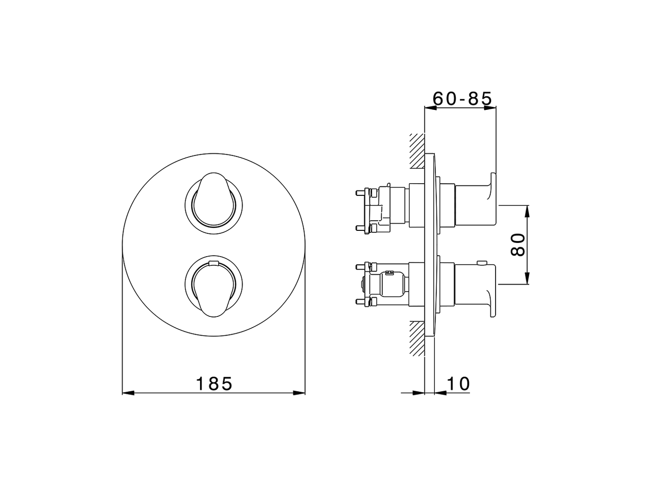 Conjunto Termostático para One-Box ALMA_A30BT030 - v1