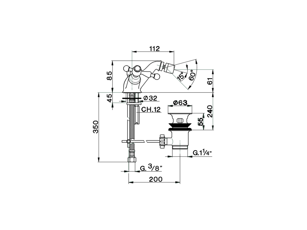 Bidé ARCANA AMERICA_AA000550 - v1