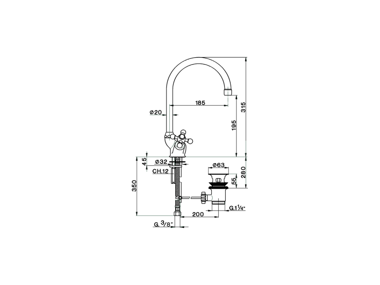 Lavabo ARCANA CERAMIC_AC000520 - v1