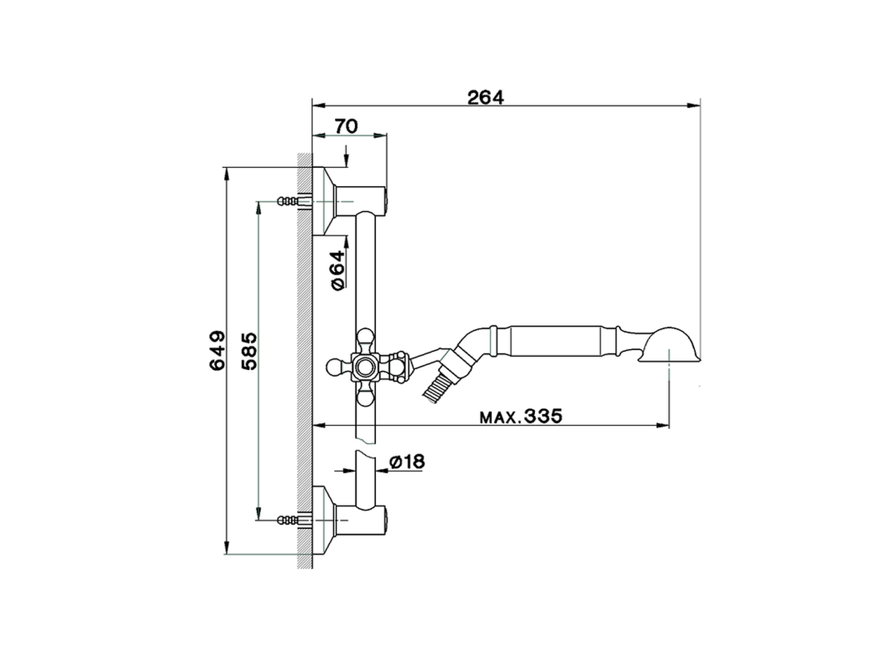 Conjunto ducha barra corrediza ARCANA COMPLEMENTOS _AR003112 - v1