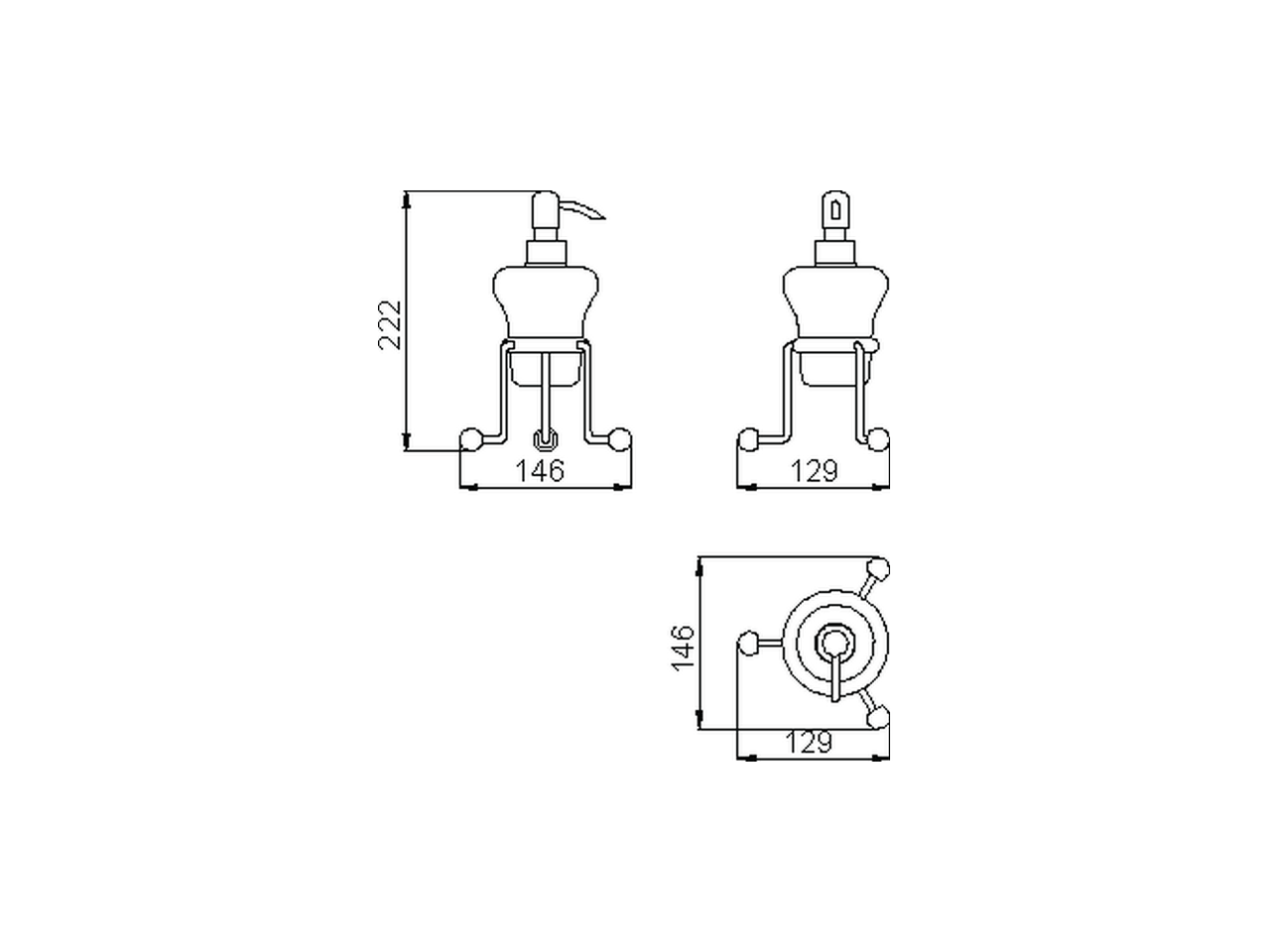 Dispensador Jabón ceramic ARCANA COMPLEMENTOS _AR090630 - v1