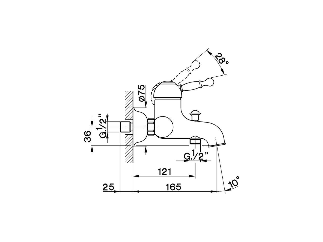 Bañera monomando ARCANA ROYAL_AY000130 - v1
