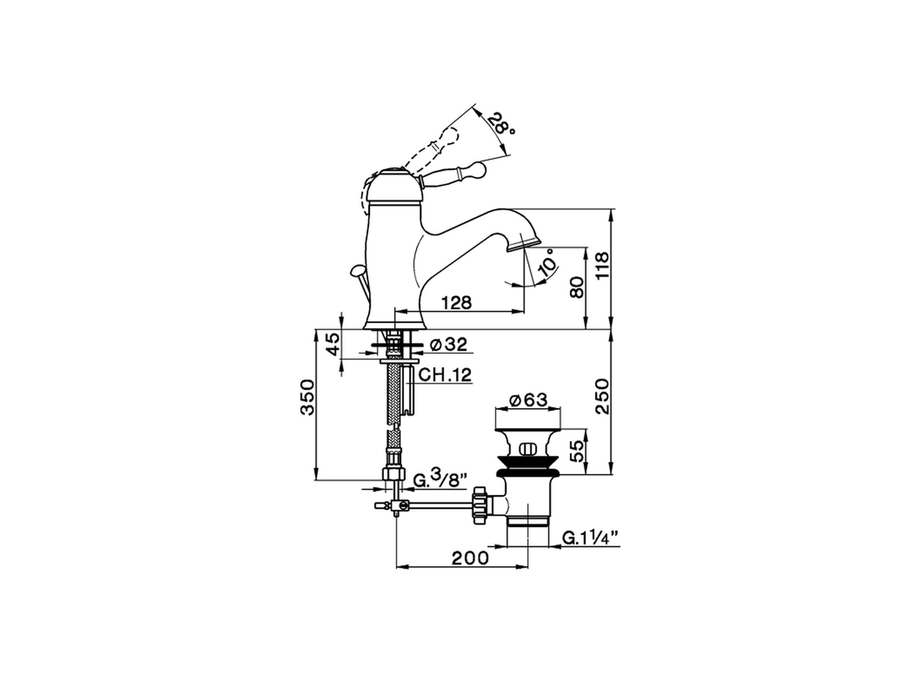 Lavabo monomando ARCANA ROYAL_AY000510 - v1