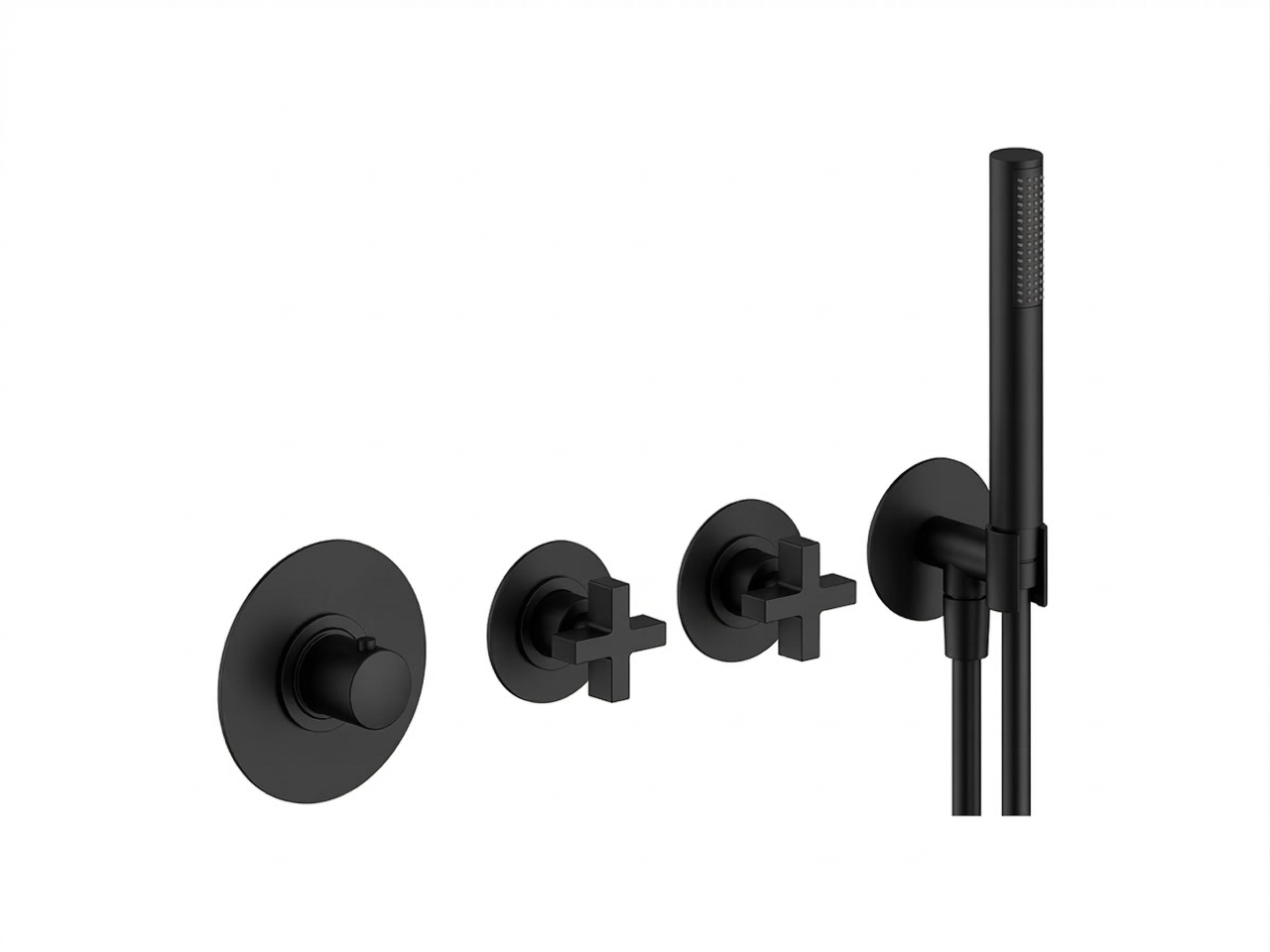 Parte externa termostático ducha 2 funciones BARCELONA_BA00R250 -1