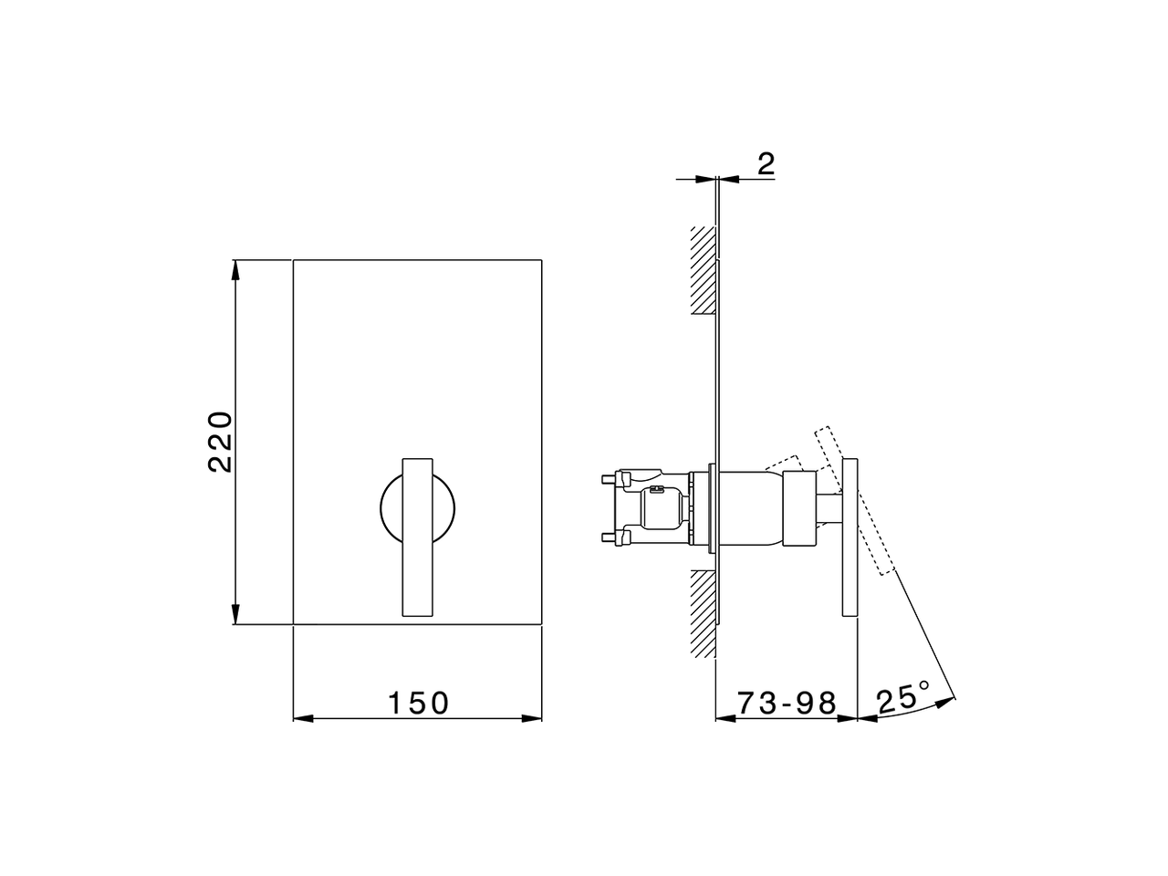 Conjunto Monomando para One-Box BARCELONA_BA0BM010 - v1