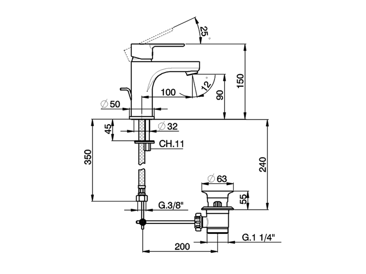 Lavabo monomando large EnergySave TENDER_C2000495 - v1