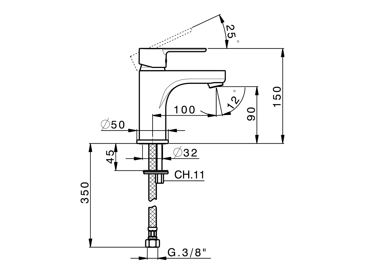 Lavabo monomando large TENDER_C2000500 - v1