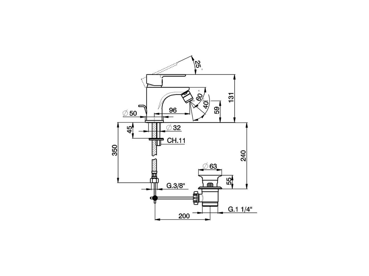 Bidé monomando EnergySave TENDER_C2000555 - v1