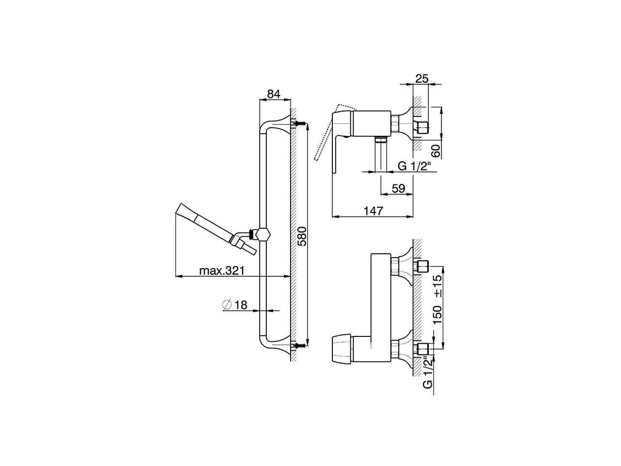 Ducha monomando con duplex CHERIE_CH000464 - v1