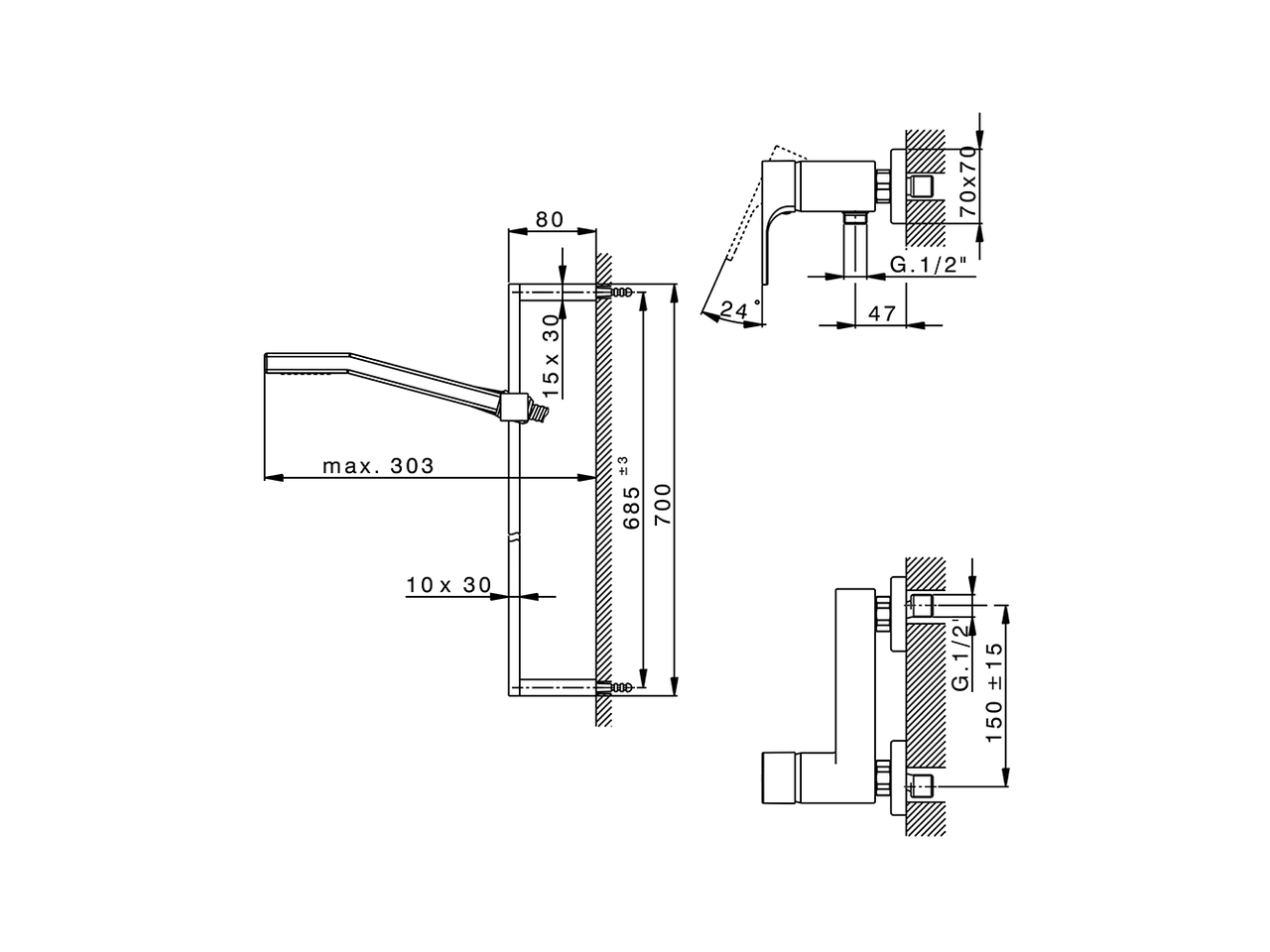 Ducha monomando con duplex CUBIC_CU000462 - v1