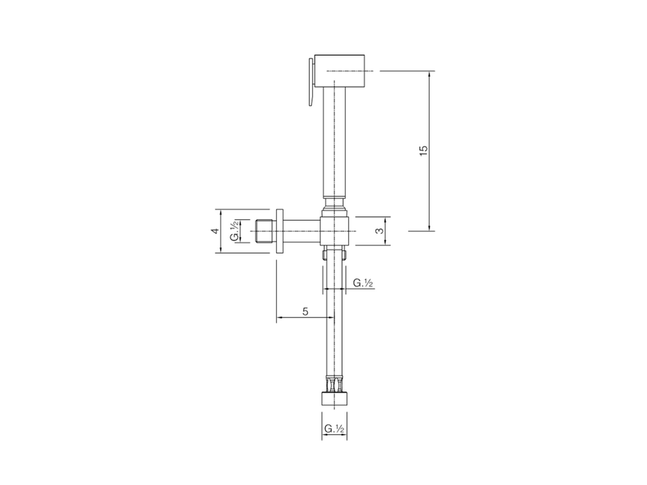 Kit ducha higiénica para bidé DUCHAS HIGIÉNICAS_CU007900 - v1