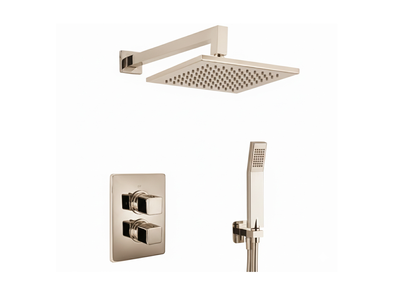 Conjunto ducha termostática empotrada CUBIC_CU0KT010 -1