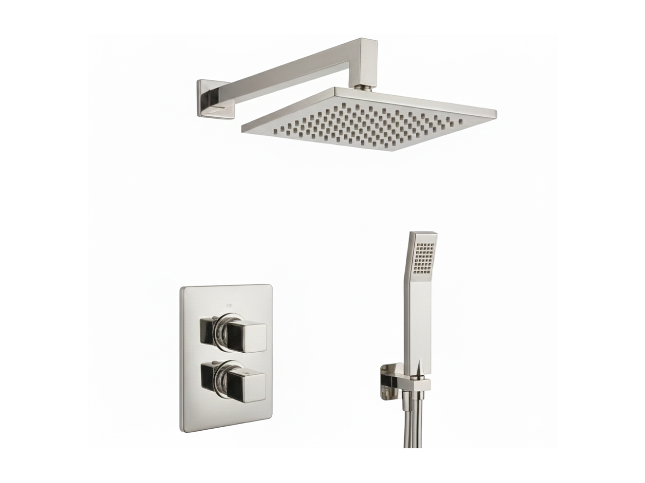 Conjunto ducha termostática empotrada CUBIC_CU0KT010 -1