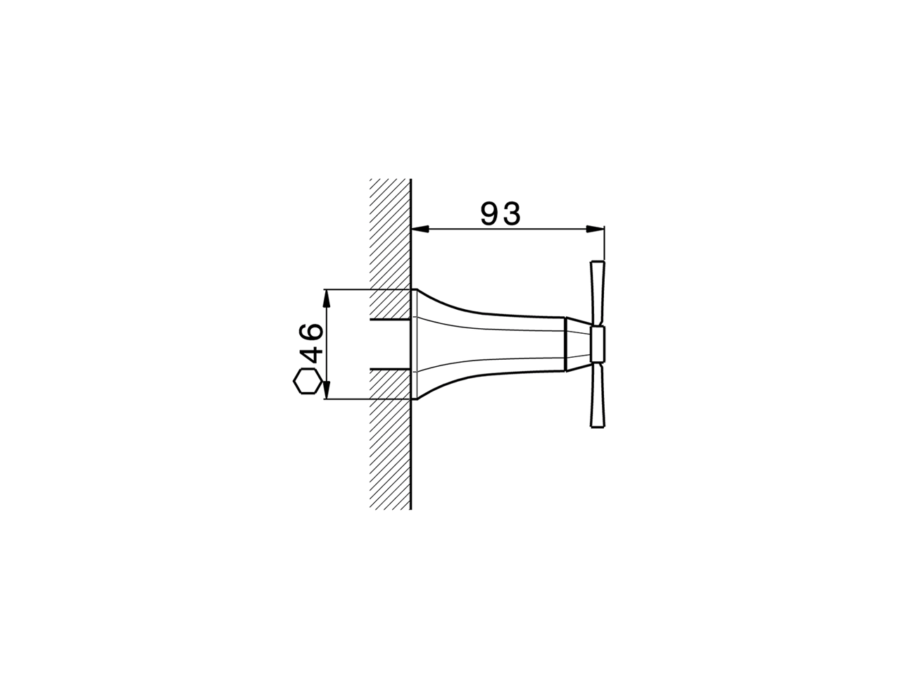 Parte externa llave de paso CHERIE_CX003310 - v1