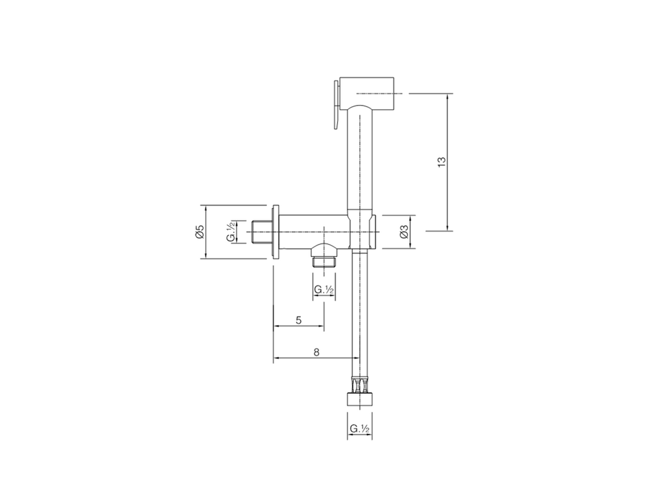 Kit ducha higiénica para bidé DUCHAS HIGIÉNICAS_CY007910 - v1