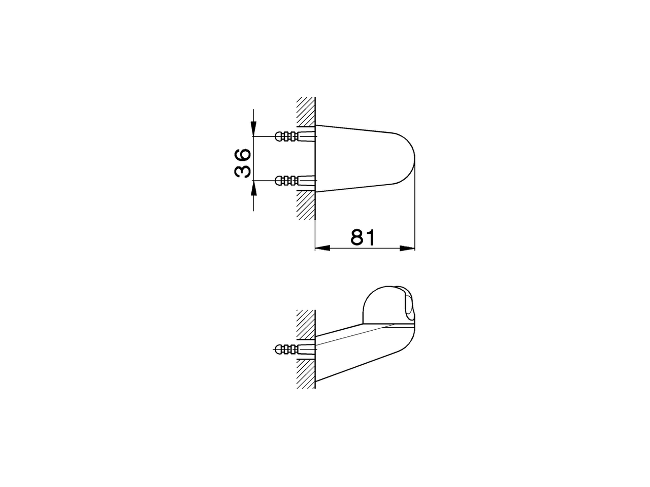 Soporte duplex SHOWER_DS000500 - v1