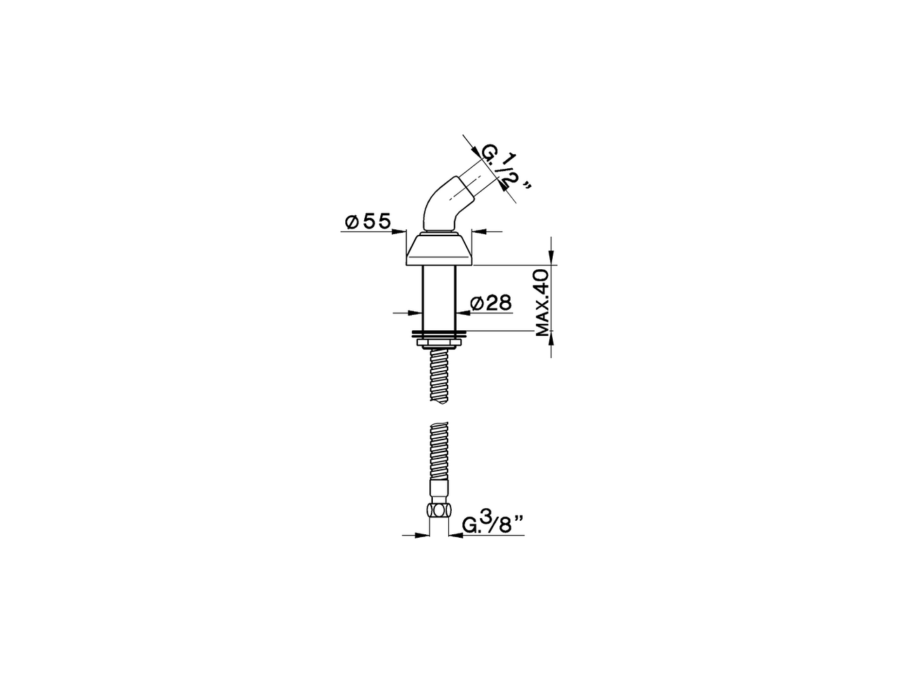 Soporte duchita borde bañera SHOWER_DS000950 - v1