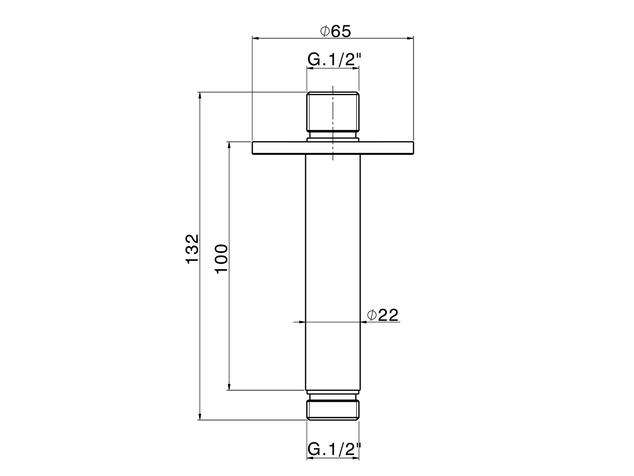 Brazo ducha de techo XION_DS013551 - v1