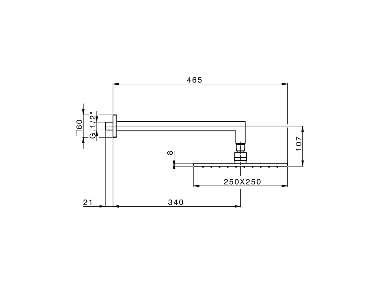 Brazo ducha con rociador WELLNESS_DS013660 - v1