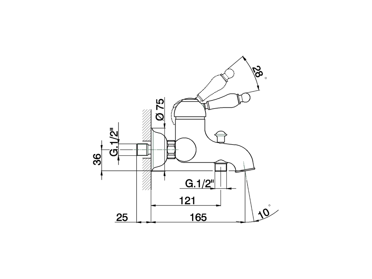 Bañera monomando ARCANA EMPRESS_EM000130 - v1