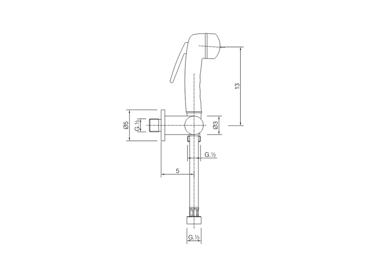 Kit ducha higiénica para bidé DUCHAS HIGIÉNICAS_FL007900 - v1
