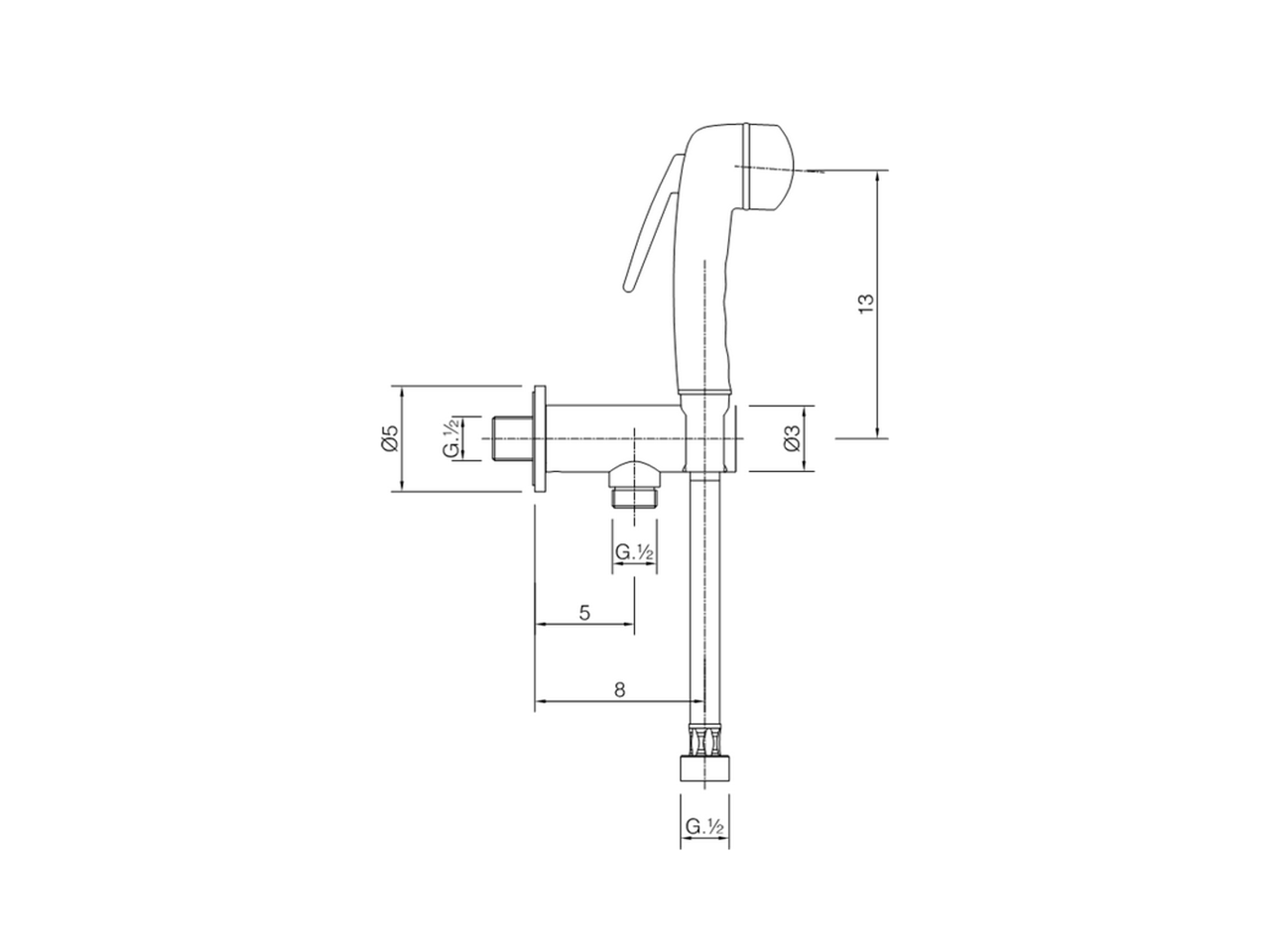 Kit ducha higiénica para bidé DUCHAS HIGIÉNICAS_FL007910 - v1