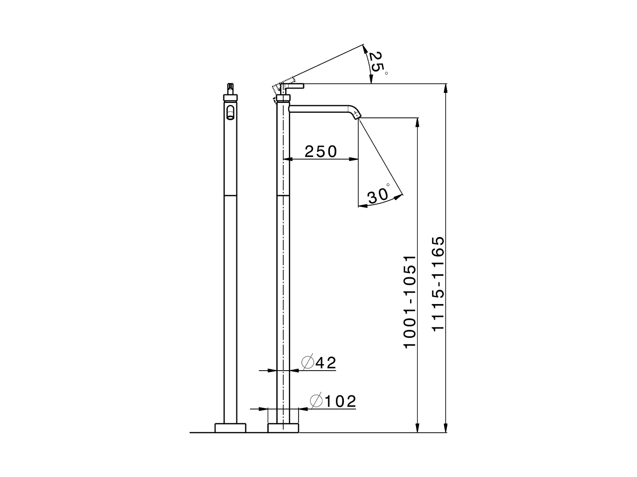 Parte externa monomando de suelo GRACE_GC014510 - v1