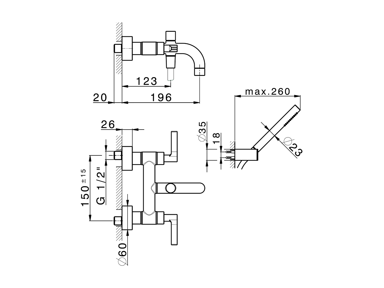 Bañera con duplex GRACE_GL000120 - v1