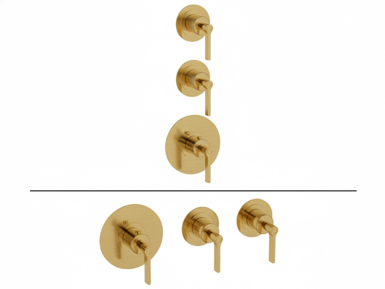 Parte externa termostático ducha 2 funciones WELLNESS_GL00R200 -1