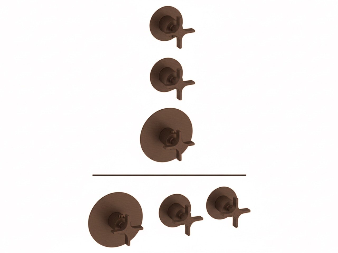 Parte externa termostático ducha 2 funciones WELLNESS_GS00R200 -1