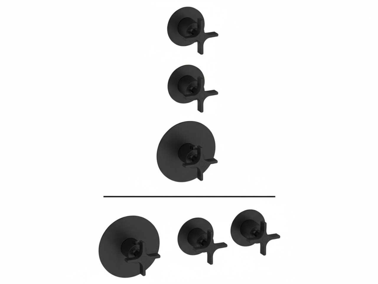 Parte externa termostático ducha 2 funciones WELLNESS_GS00R200 -1