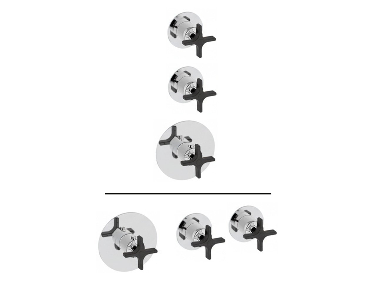 Parte externa termostático ducha 2 funciones WELLNESS_GS00R200 -1