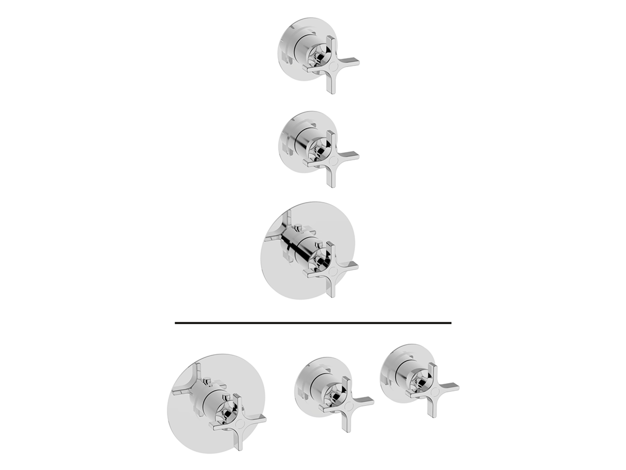 CisalParte externa termostático ducha 2 funciones WELLNESS_GS00R200