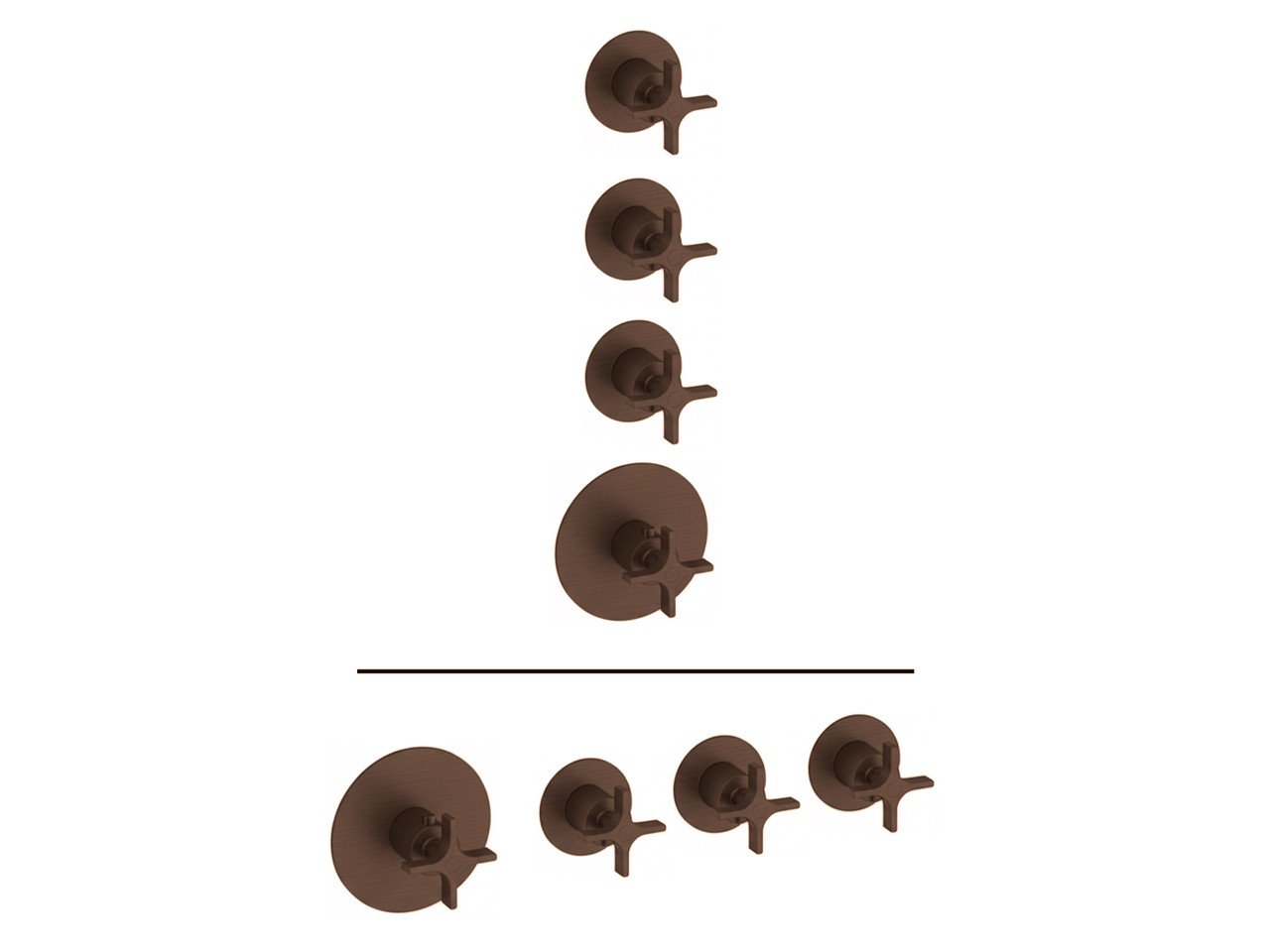 Parte externa termostático ducha 3 funciones WELLNESS_GS00R300 -1