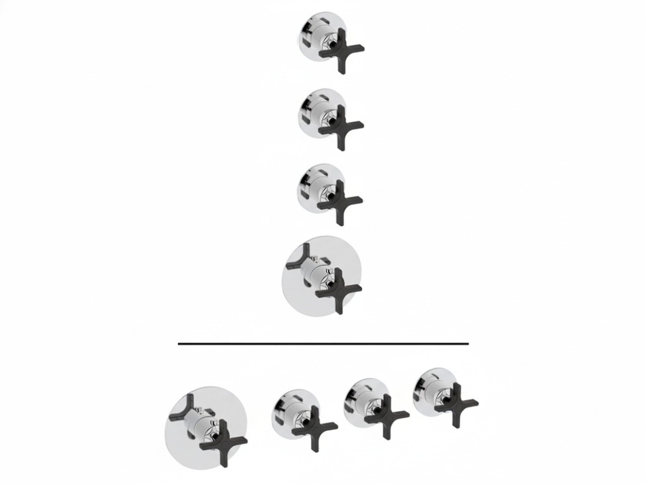 Parte externa termostático ducha 3 funciones WELLNESS_GS00R300 -1