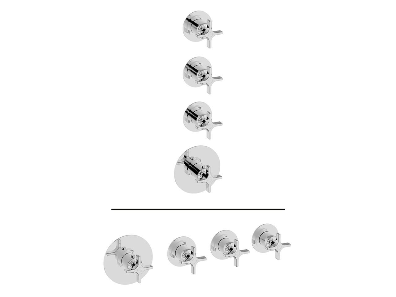 CisalParte externa termostático ducha 3 funciones WELLNESS_GS00R300