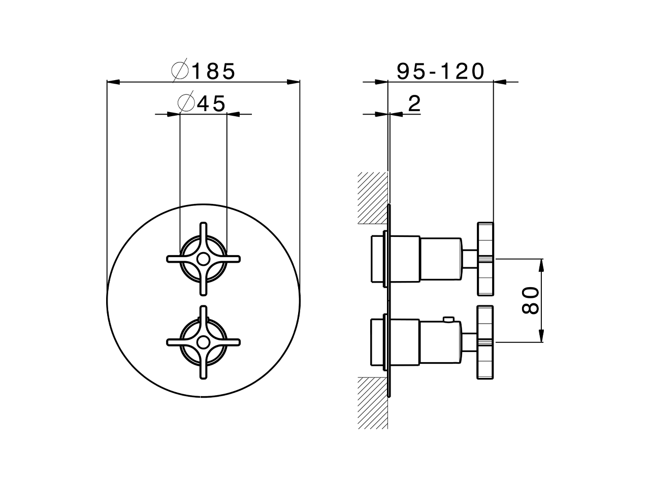 Conjunto Termostático para One-Box ONE BOX_GS0BT030 - v1