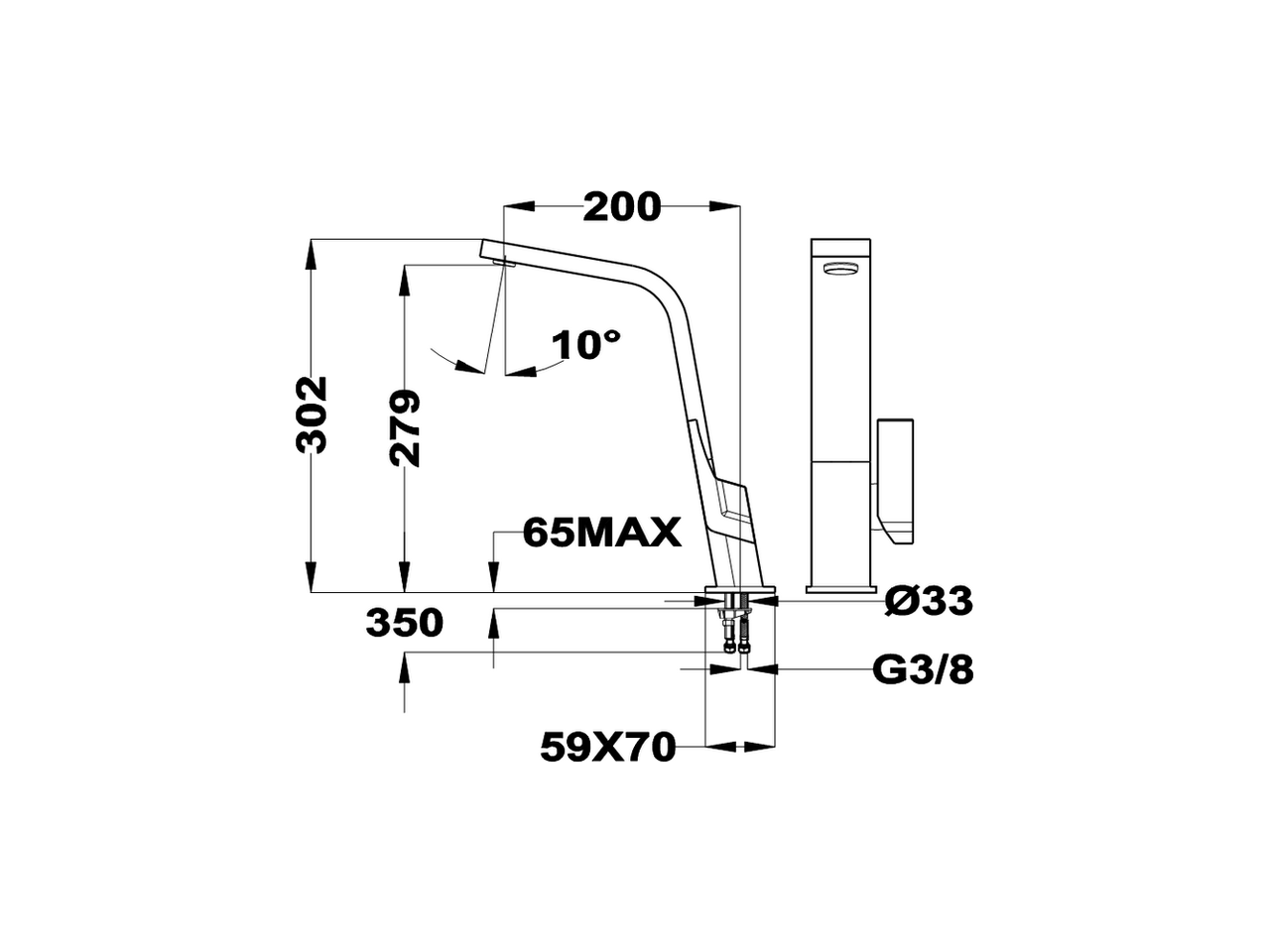 Fregadero monomando KITCHEN_LC000040 - v1