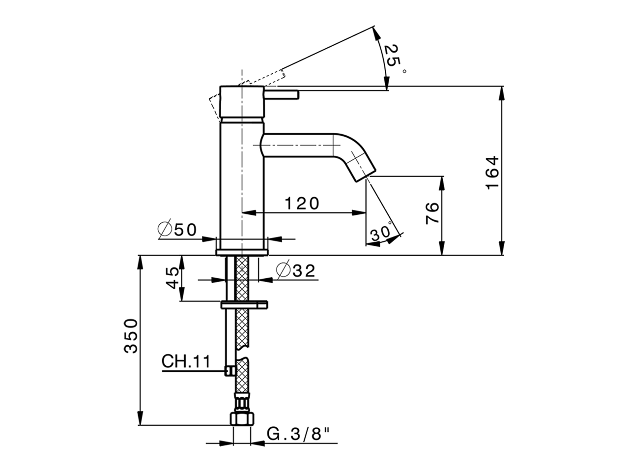 Lavabo monomando NUOVA LESS_LN000540 - v1