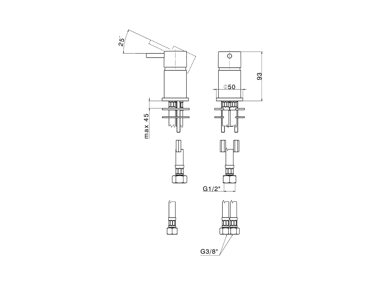Lavabo monomando NUOVA LESS_LN000650 - v1