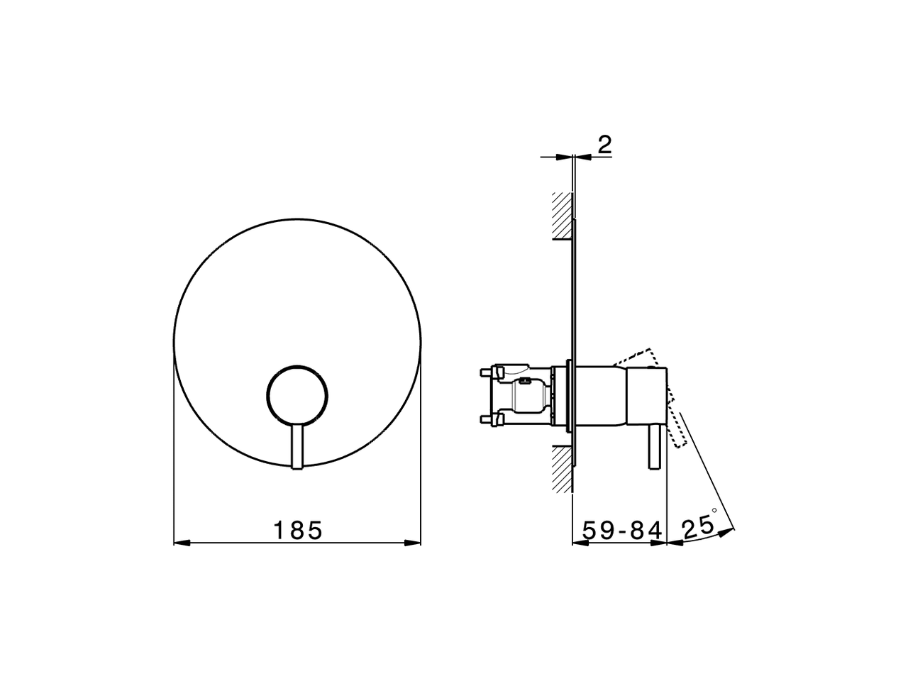 Conjunto Monomando para One-Box ONE BOX_LN0BM010 - v1