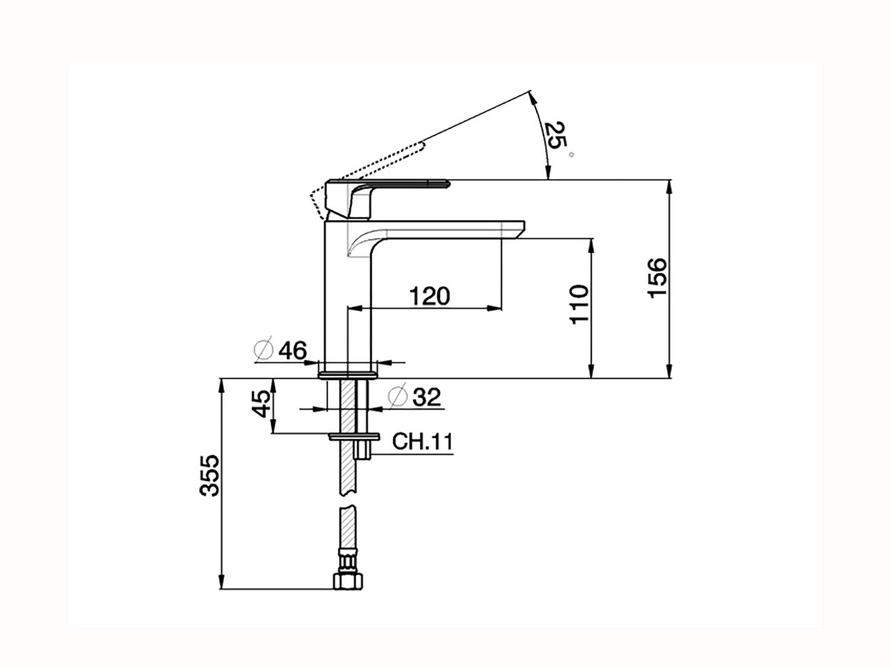Lavabo monomando LINEAVIVA_LV000540 - v1