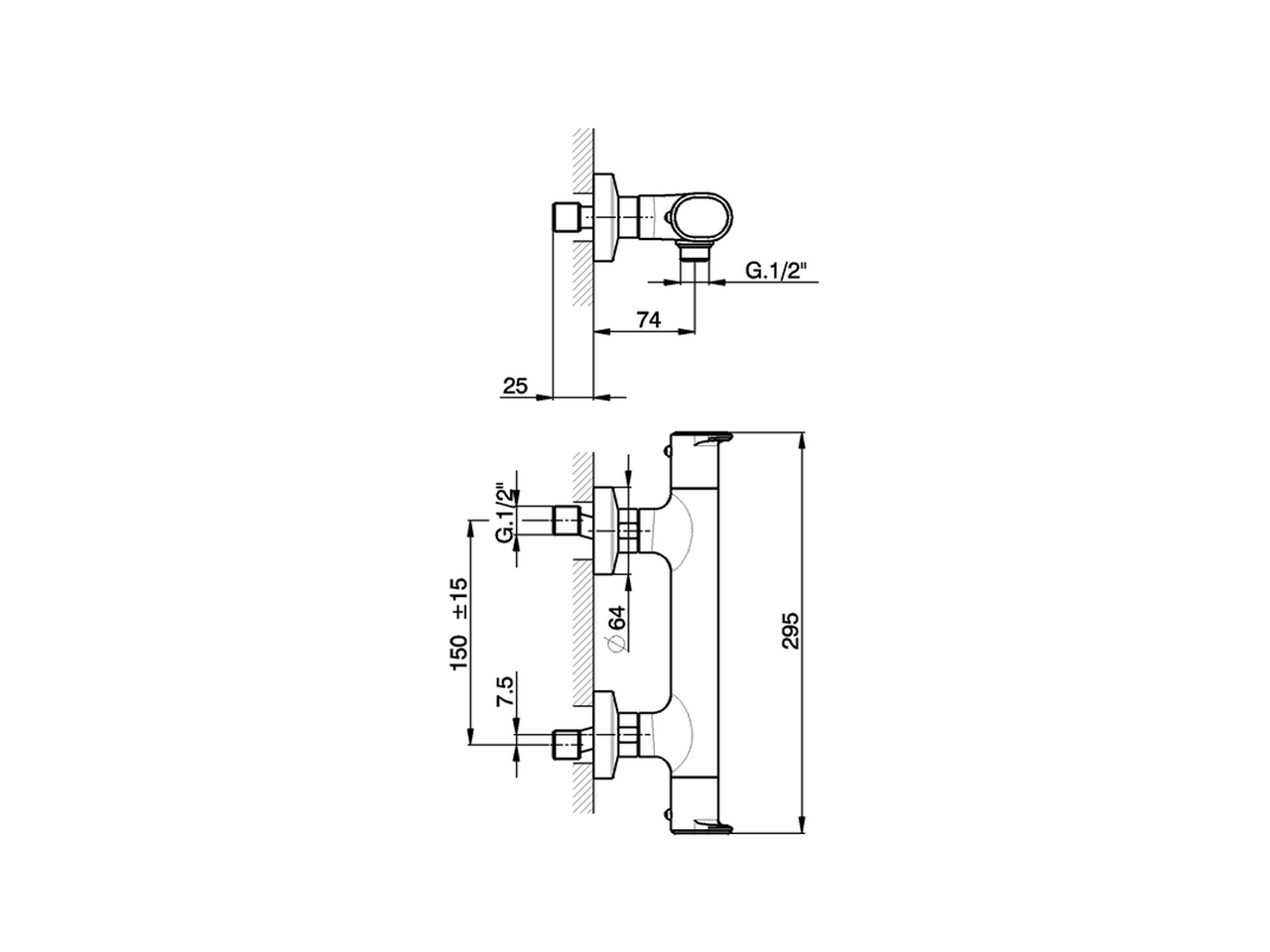 Ducha termostática LINEAVIVA_LVT01010 - v1