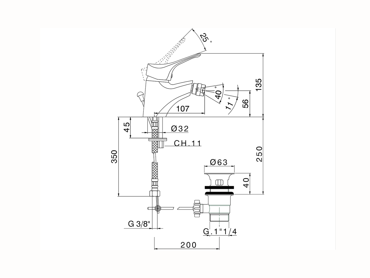 Bidé monomando MITO3_M3000550 - v1