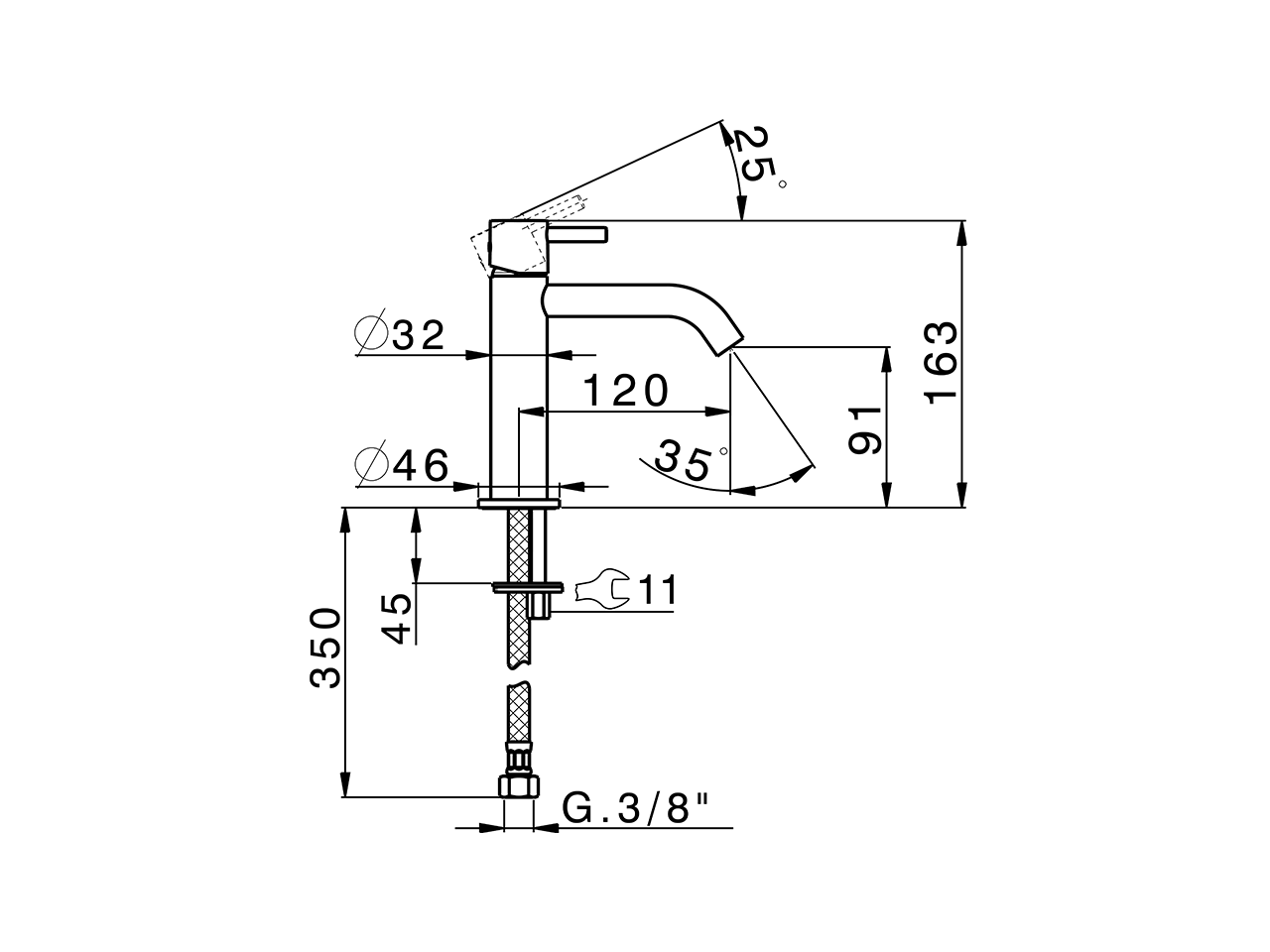 Lavabo monomando large LESS MINIMAL_MI000504 - v1