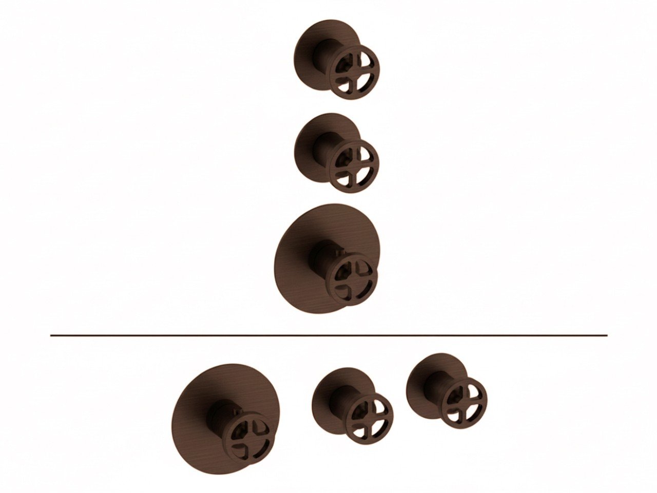 Parte externa termostático ducha 2 funciones WELLNESS_MN00R200 -1